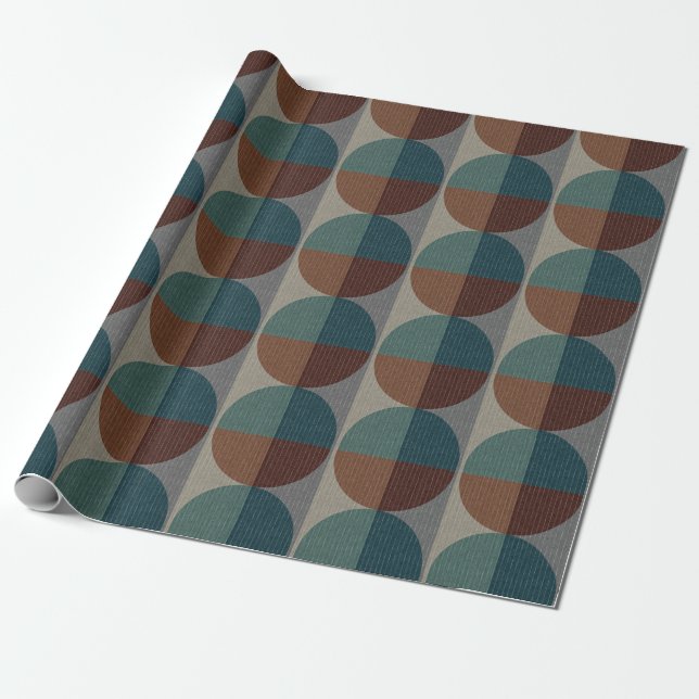 Papel De Presente padrão geométrico de abstrato. (Desenrolado)