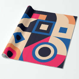 Papel De Presente padrão geométrico de círculo colorido