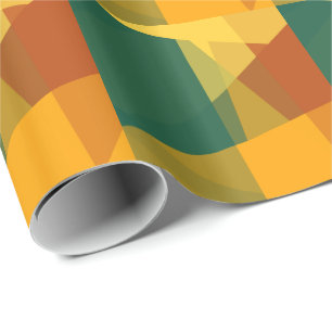 Papel De Presente Padrão Geométrico de Cores Modernas #10