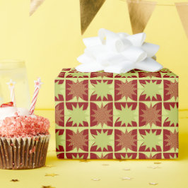 Papel De Presente Padrão geométrico de starburst