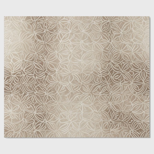 Papel De Presente Padrão Geométrico Escandinavo (Aberto)
