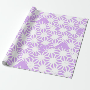 Papel De Presente Padrão geométrico lilac