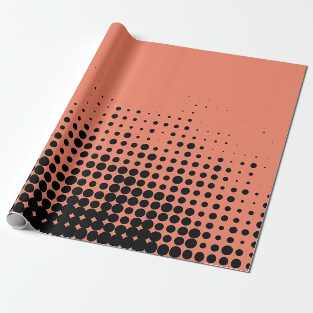 Papel De Presente Padrão geométrico moderno, lúdico (Desenrolado)