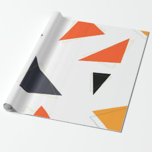 Papel De Presente Padrão geométrico moderno, simples e lúdico do