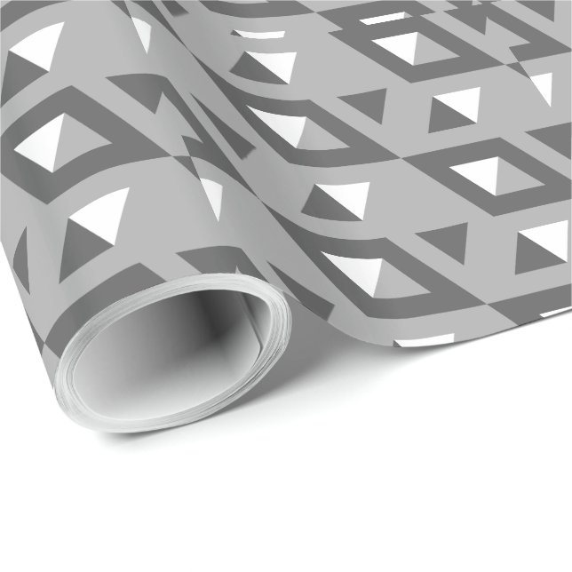 Papel De Presente Padrão Geométrico Mosaico Decorativo #8 (Ponta do rolo)
