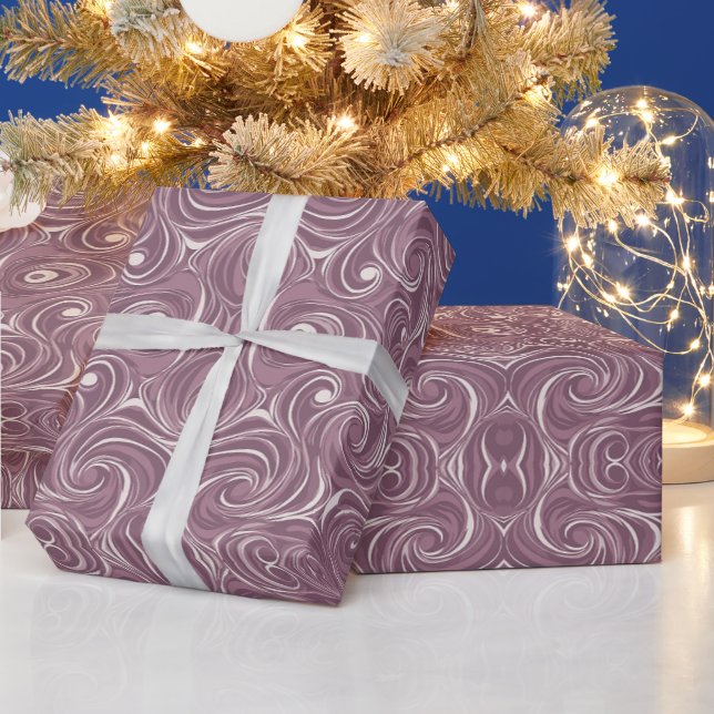 Papel De Presente Padrão Geométrico | Rodopio de Lavanda (Feriados)