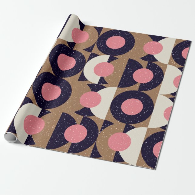 Papel De Presente Padrão geométrico sem costura abstrato moderno com (Desenrolado)
