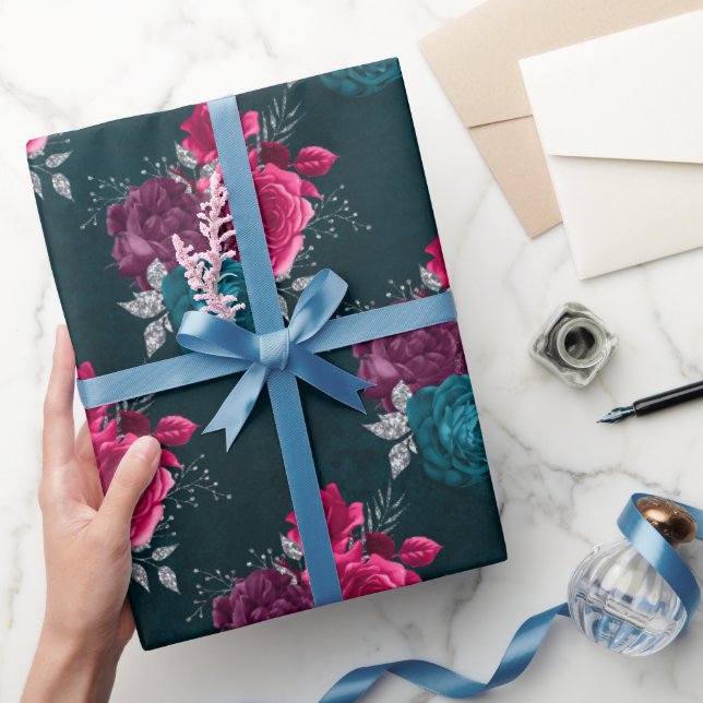 Papel De Presente Padrão Gótico (Presentear)