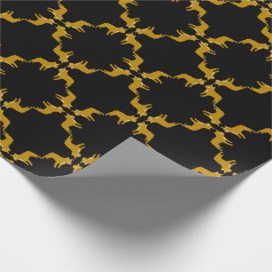 Papel De Presente Padrão gráfico de Bulldogue Francês de luxo