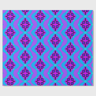 Papel De Presente Padrão gráfico neon