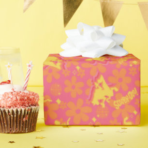 Papel De Presente Padrão Groovy Disco Scooby-Doo