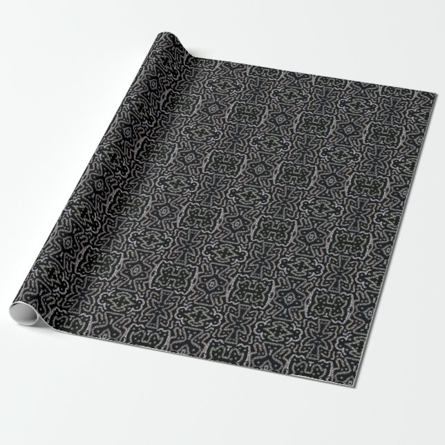 Papel De Presente Padrão Grunge de Seta Abstrata e Pastéis Suaves (Desenrolado)