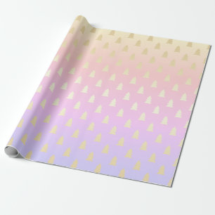 Papel De Presente Padrão Holográfico Colorido Elegante