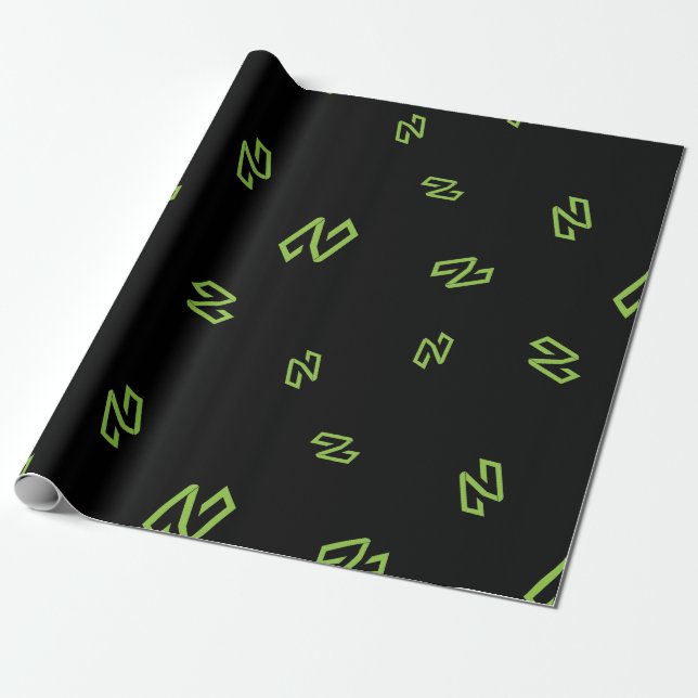 Papel De Presente Padrão legal de Sinal de Moedas Criptomoeda (Desenrolado)