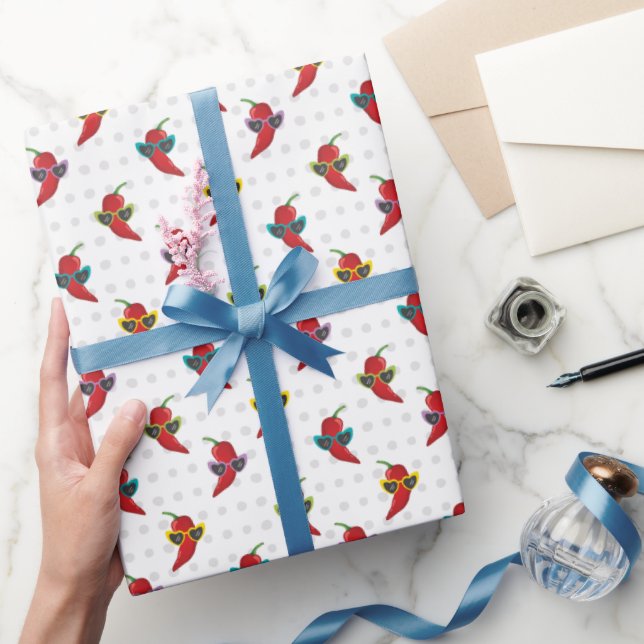 Papel De Presente Padrão legal do Chile Vermelho (Presentear)