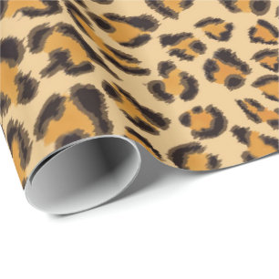 Papel De Presente Padrão leopardo