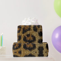 Padrão-Leopardo Glittery Brown