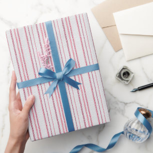 Papel De Presente Padrão listrado pontilhado.