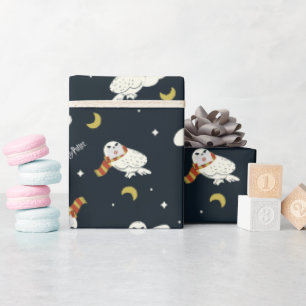 Papel De Presente Padrão Luar Noturno da Hedwig