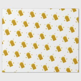 Papel De Presente Padrão mágico do ouro