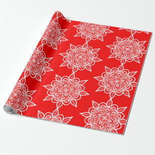 Papel De Presente Padrão Mandala