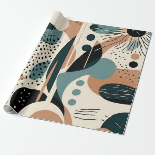 Papel De Presente Padrão mínimo de Abstrato sem costura - Geométrico