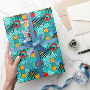 Papel De Presente Padrão moderno abstrato criativo multicolorido