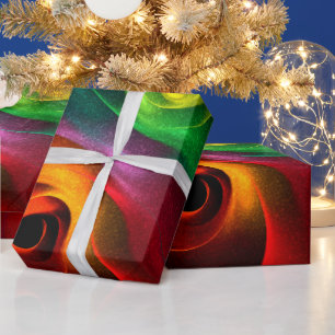 Papel De Presente Padrão Moderno de Abstrato de Arte Yin Yang Verde 