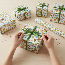 Papel De Presente Padrão Monkey Business