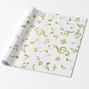 Papel De Presente Padrão musical
