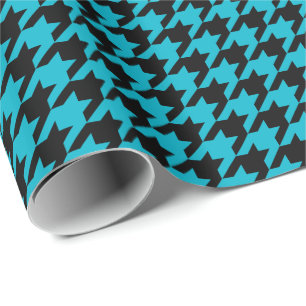 Papel De Presente Padrão na moda Black Custom Houndstooth
