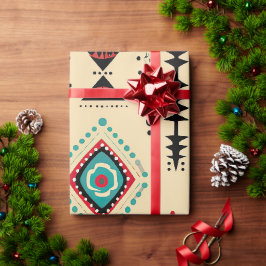 Papel De Presente Padrão nativo americano