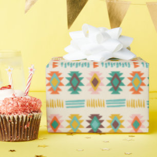 Papel De Presente Padrão Nativo Americano Navajo