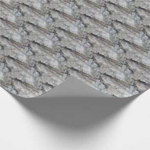 Papel De Presente Padrão Natural de Damselfly Roxo