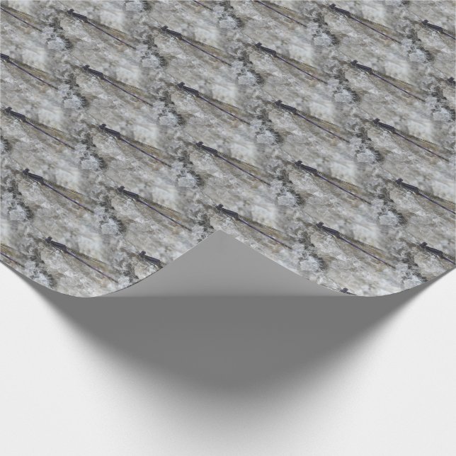 Papel De Presente Padrão Natural de Damselfly Roxo   (Ponta)