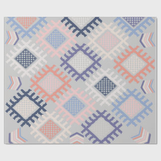 Papel De Presente padrão pastel de xadrez cruzado