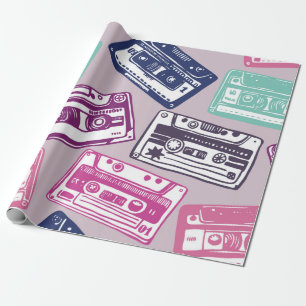 Papel De Presente padrão perfeito desenhado manualmente com áudio 