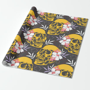 Papel De Presente Padrão perfeito do Halloween com coloração e as