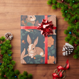 Papel De Presente Padrão Personalizado Colorido do Grande Coelho Mos
