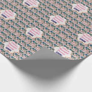 Papel De Presente Padrão personalizado de tartaruga
