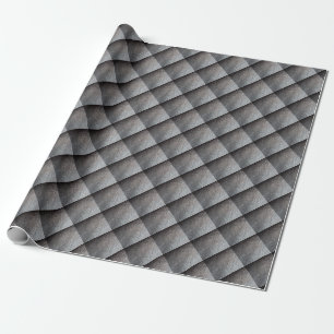 Papel De Presente Padrão preto de couro
