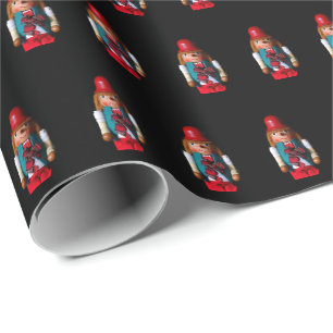 Papel De Presente Padrão Quebra-Nozes 