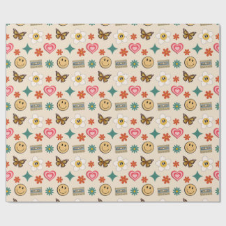 Papel De Presente Padrão retroativo 01