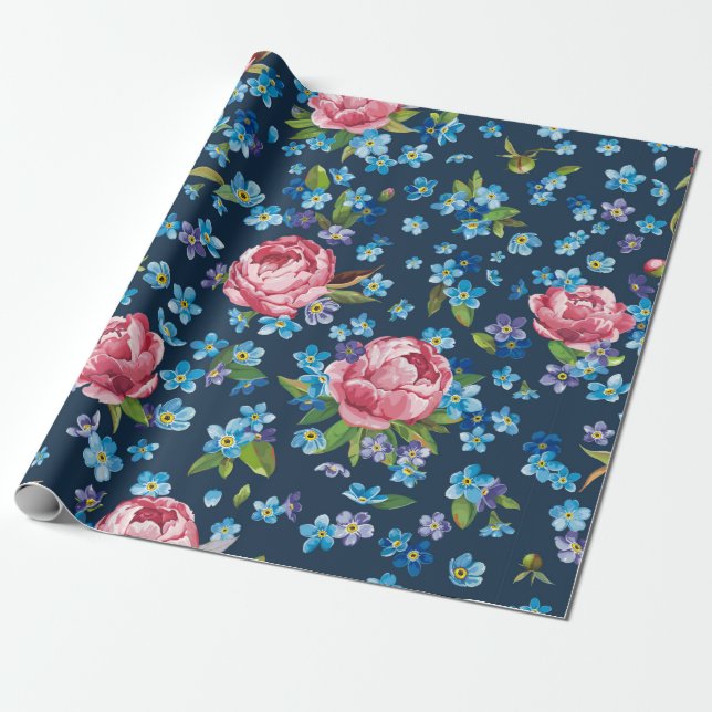 Papel De Presente Padrão retrorreflector elegante sem soldadura com  (Desenrolado)