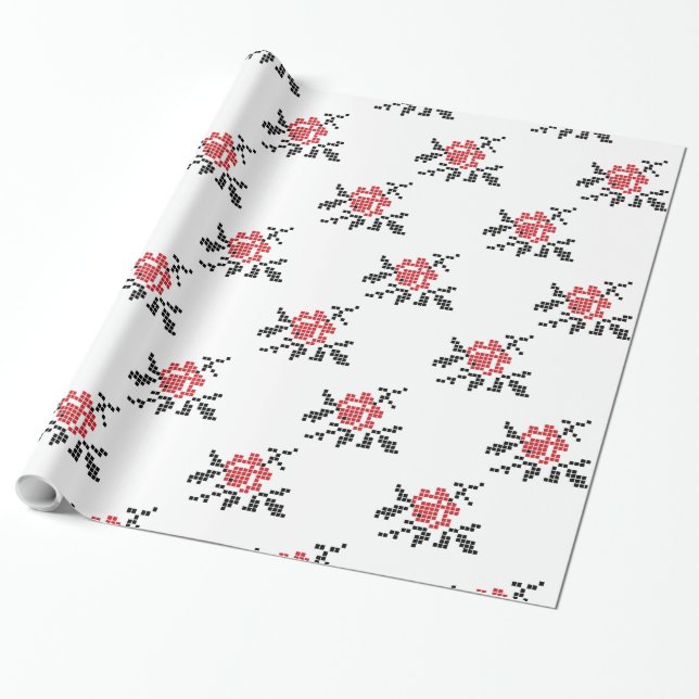 Papel De Presente padrão rosa (Desenrolado)