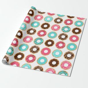 Papel De Presente Padrão Rosquinha Associado