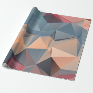 Papel De Presente padrão sem costura abstrato poligonal
