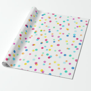Papel De Presente Padrão sem costura com pontos aquosos brilhantes
