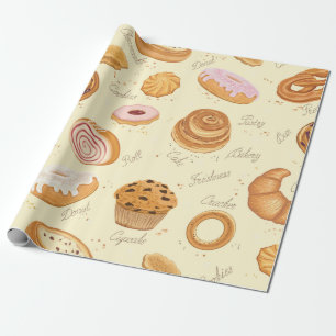 Papel De Presente Padrão sem costura com várias pastas