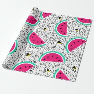 Papel De Presente Padrão sem costura da melancia. Estilo geométric